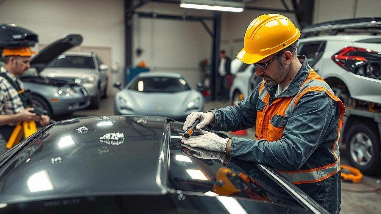 How do mechanics fix hail damage?